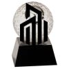 [CRY6101L] 5" Crystal Golf Ball Clock Thumbnail