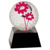 [CRY6101L] 5" Crystal Golf Ball Clock Thumbnail