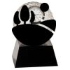 [CRY6101L] 5" Crystal Golf Ball Clock Thumbnail
