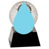 [CRY6101L] 5" Crystal Golf Ball Clock Thumbnail