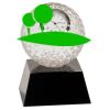 [CRY6101L] 5" Crystal Golf Ball Clock Thumbnail