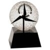 [CRY6101L] 5" Crystal Golf Ball Clock Thumbnail