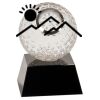 [CRY6101L] 5" Crystal Golf Ball Clock Thumbnail