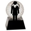 [CRY6101L] 5" Crystal Golf Ball Clock Thumbnail