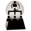 [CRY6101L] 5" Crystal Golf Ball Clock Thumbnail
