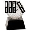 [CRY6101L] 5" Crystal Golf Ball Clock Thumbnail