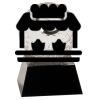 [CRY6101L] 5" Crystal Golf Ball Clock Thumbnail