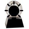 [CRY6101L] 5" Crystal Golf Ball Clock Thumbnail