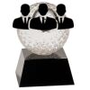 [CRY6101L] 5" Crystal Golf Ball Clock Thumbnail