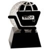 [CRY6101L] 5" Crystal Golf Ball Clock Thumbnail