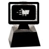 [CRY6101L] 5" Crystal Golf Ball Clock Thumbnail