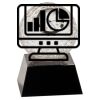 [CRY6101L] 5" Crystal Golf Ball Clock Thumbnail