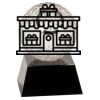 [CRY6101L] 5" Crystal Golf Ball Clock Thumbnail