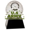 [CRY6101L] 5" Crystal Golf Ball Clock Thumbnail