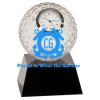 [CRY6101L] 5" Crystal Golf Ball Clock Thumbnail