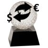 [CRY6101L] 5" Crystal Golf Ball Clock Thumbnail