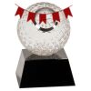 [CRY6101L] 5" Crystal Golf Ball Clock Thumbnail