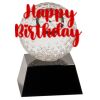 [CRY6101L] 5" Crystal Golf Ball Clock Thumbnail