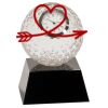 [CRY6101L] 5" Crystal Golf Ball Clock Thumbnail