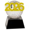 [CRY6101L] 5" Crystal Golf Ball Clock Thumbnail