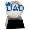 [CRY6101L] 5" Crystal Golf Ball Clock Thumbnail