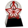 [CRY6101L] 5" Crystal Golf Ball Clock Thumbnail