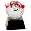 [CRY6101L] 5" Crystal Golf Ball Clock Thumbnail