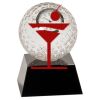 [CRY6101L] 5" Crystal Golf Ball Clock Thumbnail