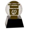 [CRY6101L] 5" Crystal Golf Ball Clock Thumbnail