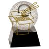 [CRY6101L] 5" Crystal Golf Ball Clock Thumbnail