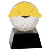 [CRY6101L] 5" Crystal Golf Ball Clock Thumbnail