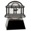 [CRY6101L] 5" Crystal Golf Ball Clock Thumbnail