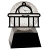 [CRY6101L] 5" Crystal Golf Ball Clock Thumbnail