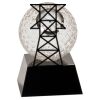 [CRY6101L] 5" Crystal Golf Ball Clock Thumbnail