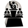 [CRY6101L] 5" Crystal Golf Ball Clock Thumbnail
