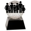 [CRY6101L] 5" Crystal Golf Ball Clock Thumbnail