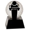 [CRY6101L] 5" Crystal Golf Ball Clock Thumbnail