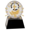 [CRY6101L] 5" Crystal Golf Ball Clock Thumbnail