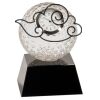 [CRY6101L] 5" Crystal Golf Ball Clock Thumbnail