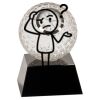 [CRY6101L] 5" Crystal Golf Ball Clock Thumbnail