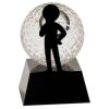 [CRY6101L] 5" Crystal Golf Ball Clock Thumbnail
