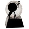 [CRY6101L] 5" Crystal Golf Ball Clock Thumbnail