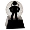 [CRY6101L] 5" Crystal Golf Ball Clock Thumbnail