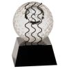 [CRY6101L] 5" Crystal Golf Ball Clock Thumbnail