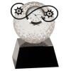 [CRY6101L] 5" Crystal Golf Ball Clock Thumbnail
