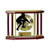 [EX103] Executive 4-Pillar Gold & Rosewood Piano Finish Clock  Thumbnail