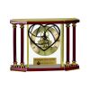 [EX103] Executive 4-Pillar Gold & Rosewood Piano Finish Clock  Thumbnail