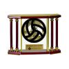 [EX103] Executive 4-Pillar Gold & Rosewood Piano Finish Clock  Thumbnail