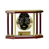 [EX103] Executive 4-Pillar Gold & Rosewood Piano Finish Clock  Thumbnail