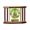 [EX103] Executive 4-Pillar Gold & Rosewood Piano Finish Clock  Thumbnail